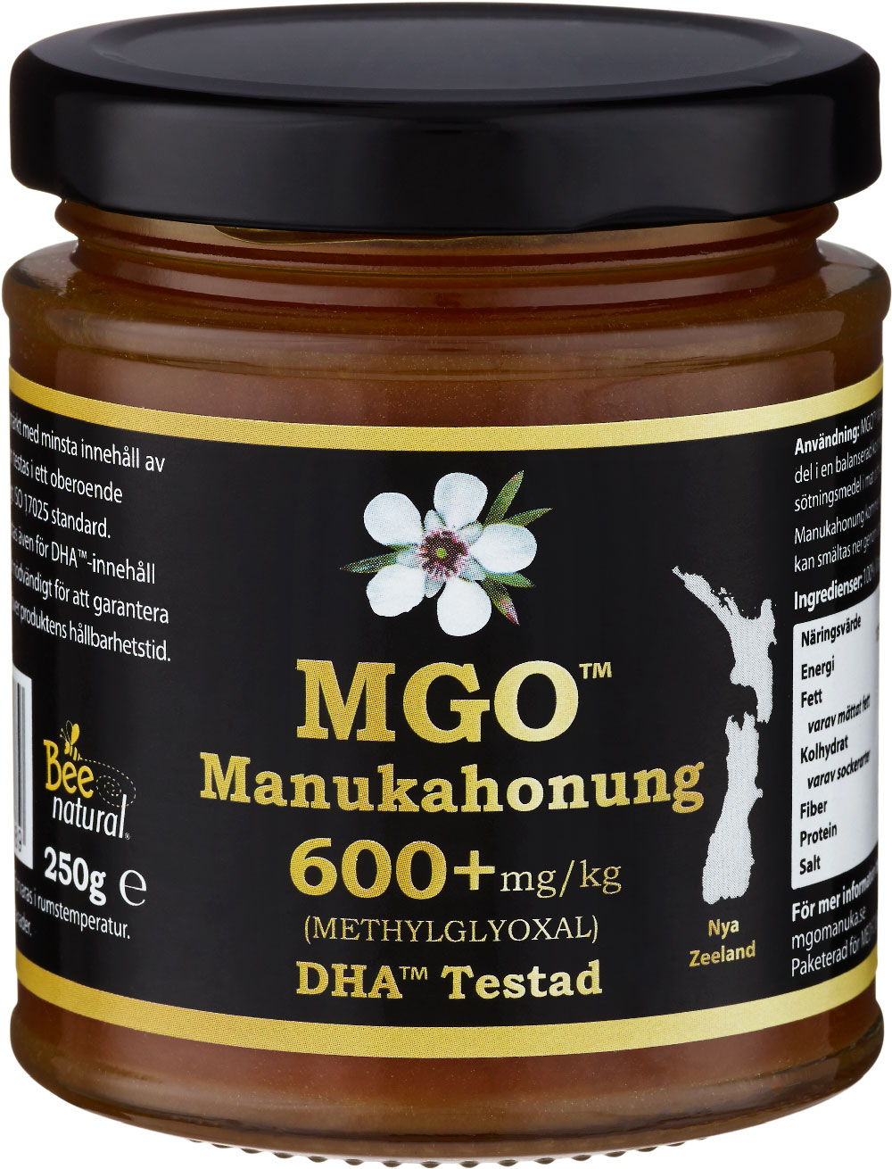 En burk MGO 600+ manukahonung